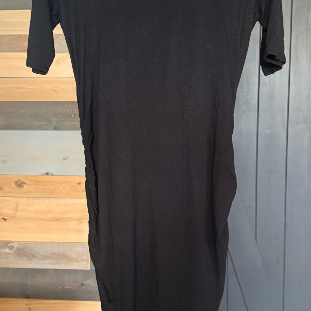 Motherhood Classic Black Long Sleeve Dress